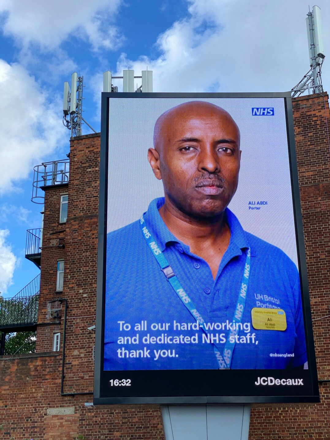 Portrait of a Black British male broadcast engineer